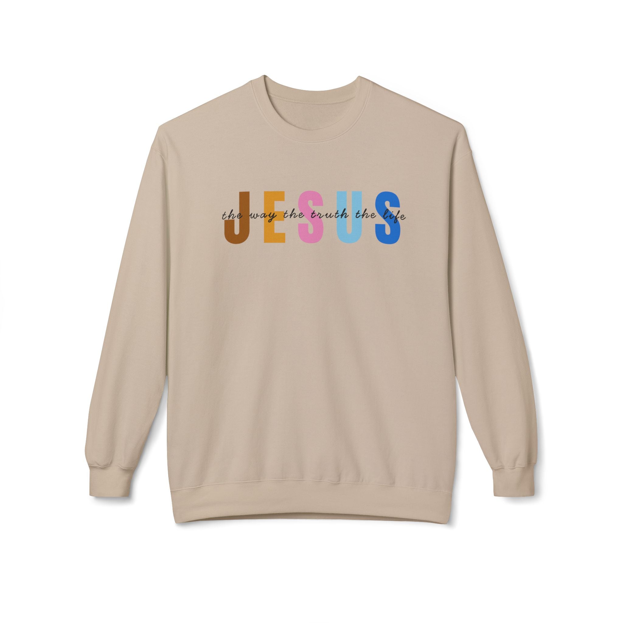 Jesus Colorblock Crewneck Sweatshirt