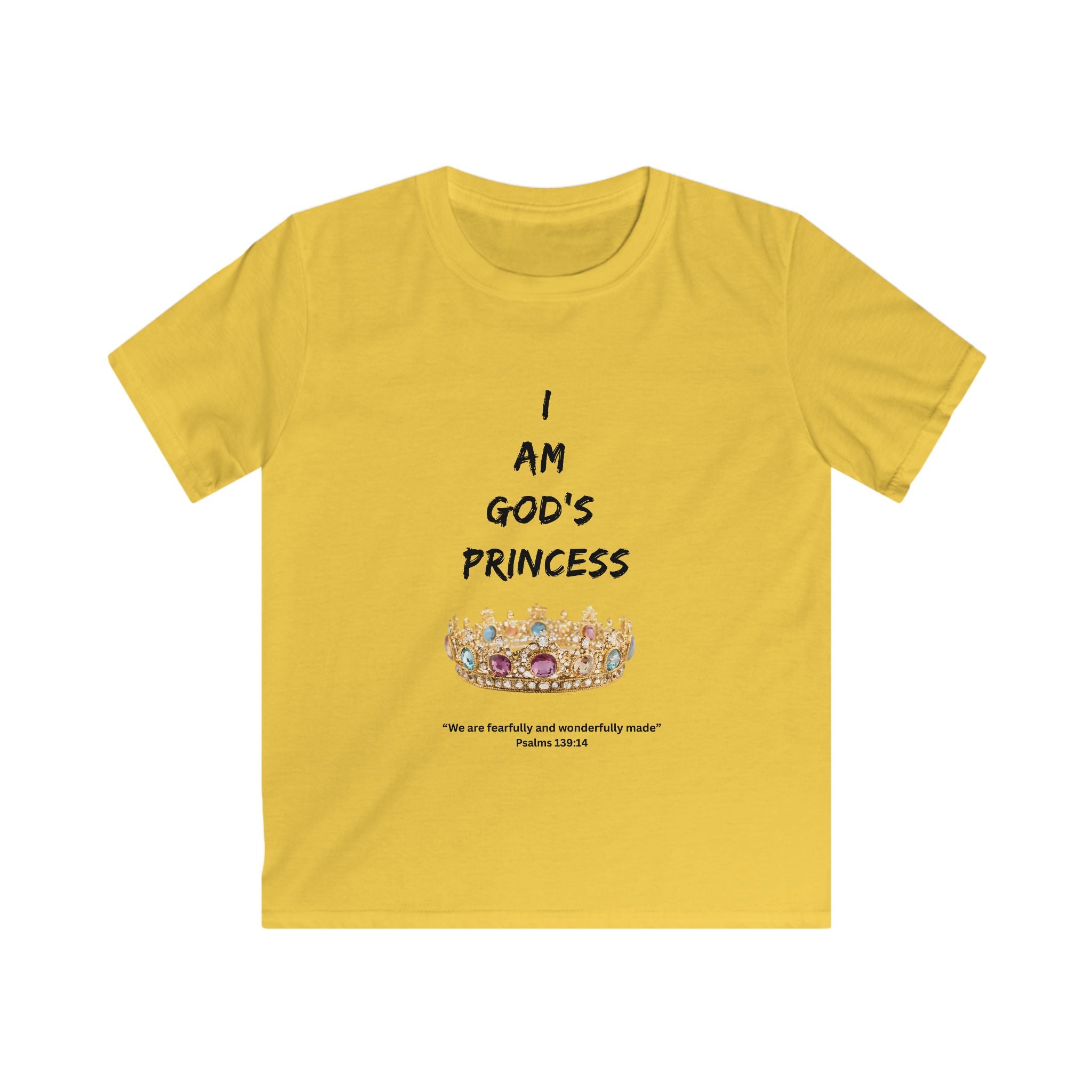 Kids Tee — "Girls Are God's Princess"