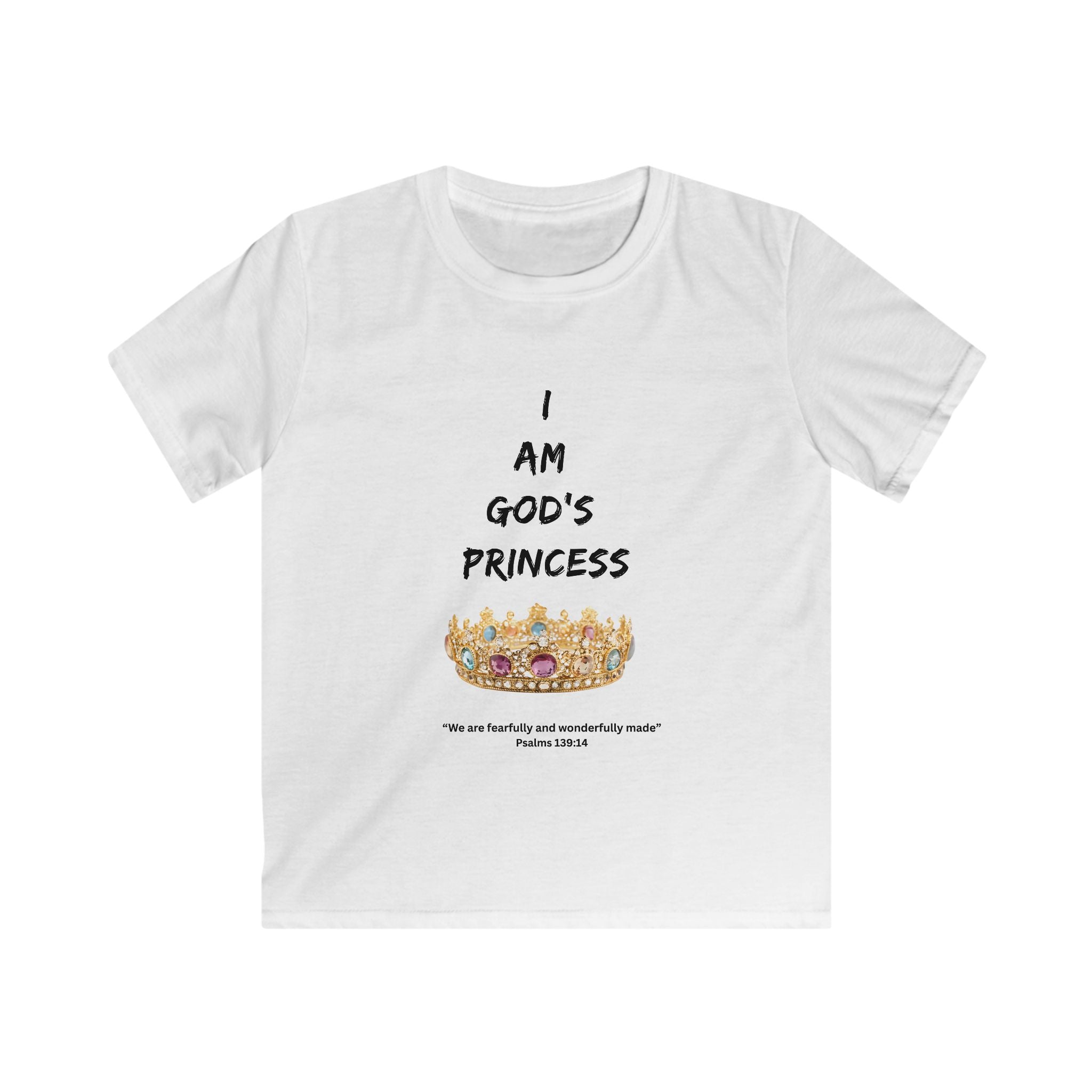 Kids Tee — "Girls Are God's Princess"