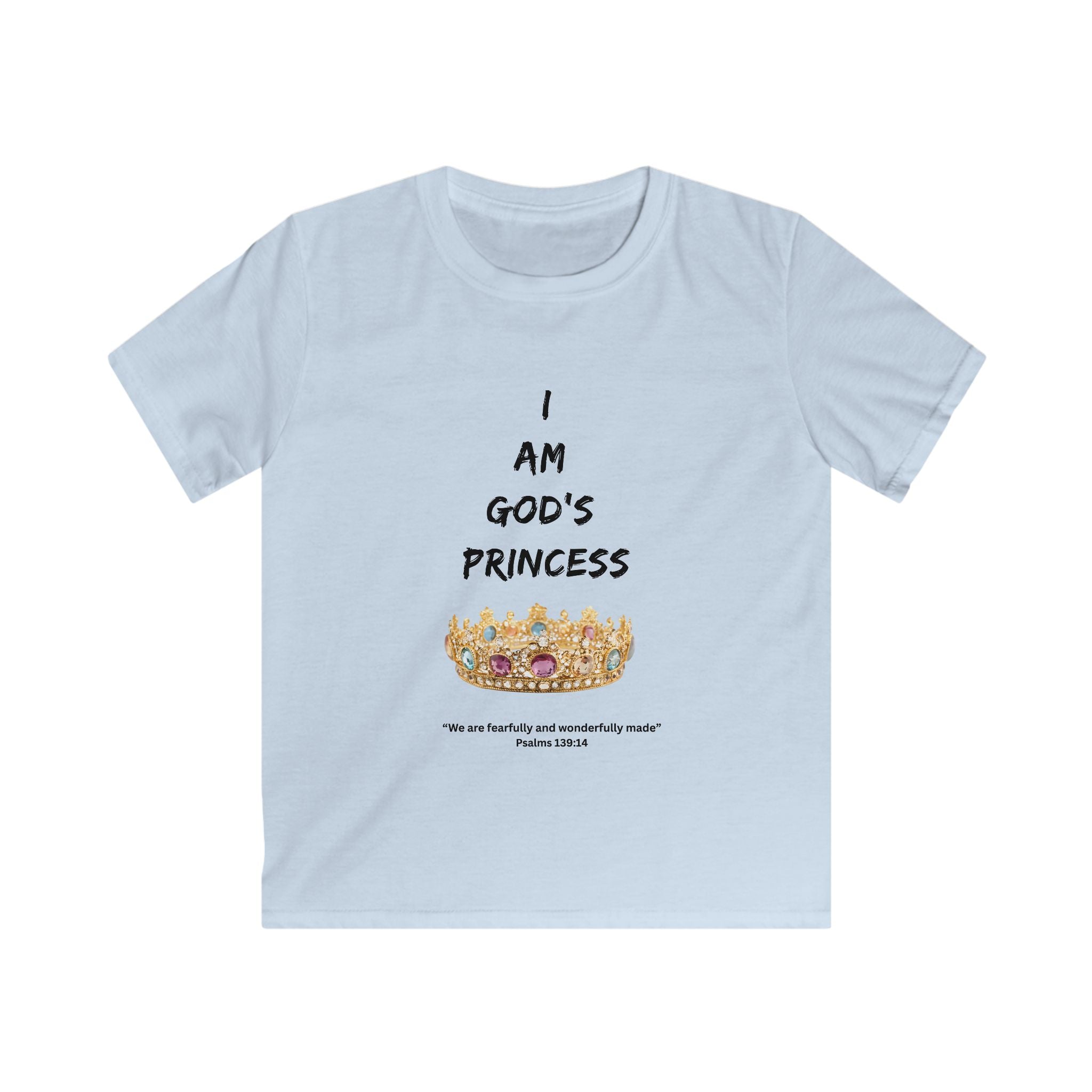 Kids Tee — "Girls Are God's Princess"