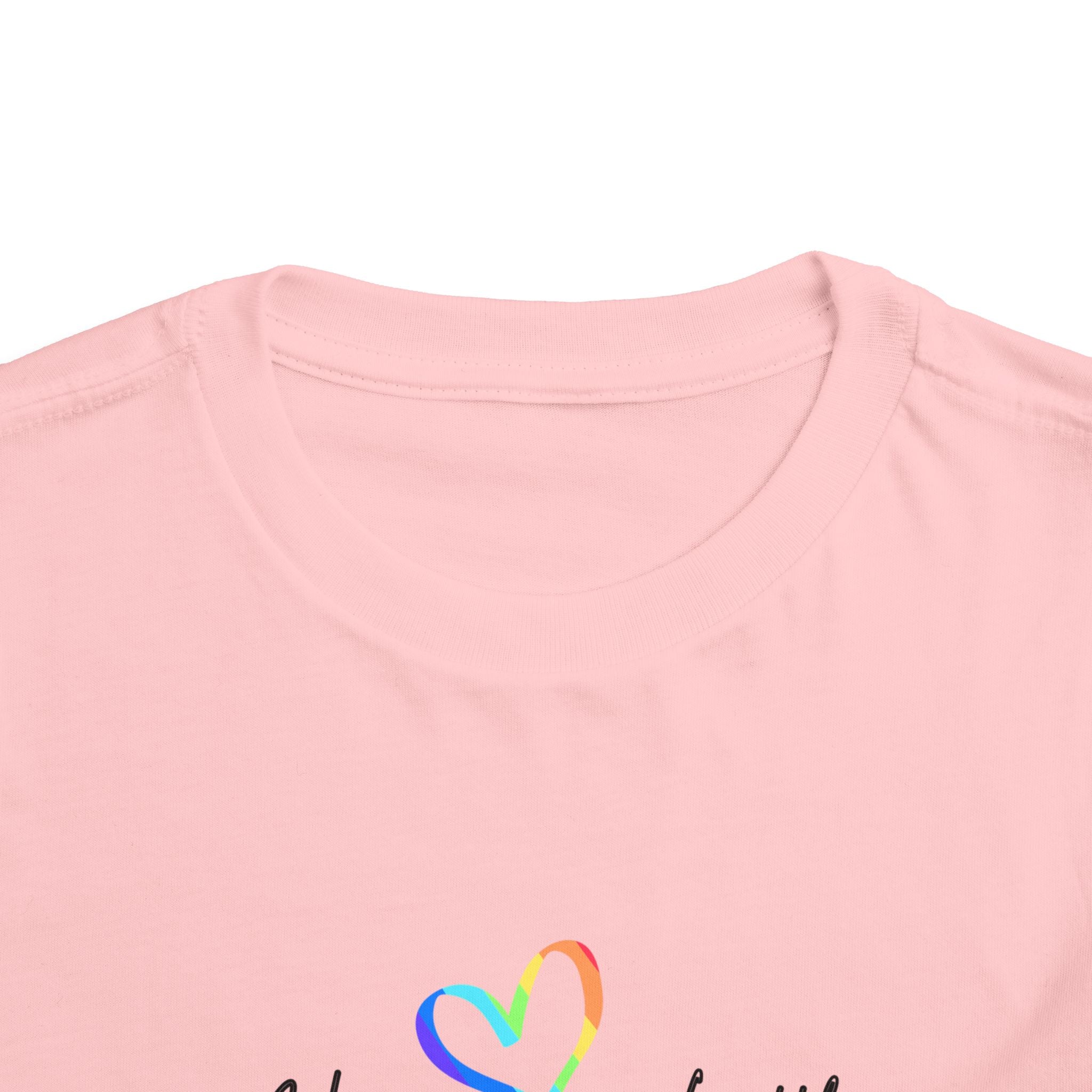 Kids Tee — "Heaven's Little Helper" Rainbow