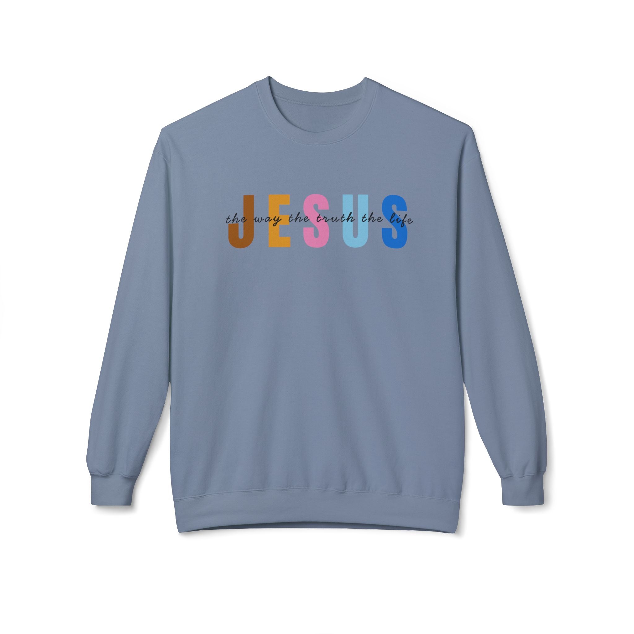 Jesus Colorblock Crewneck Sweatshirt