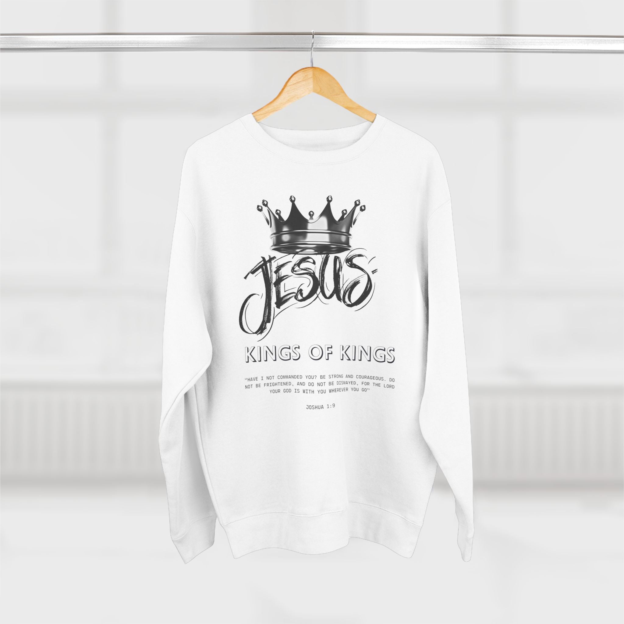 Jesus King of Kings Sweatshirt — Christian Crown Crewneck