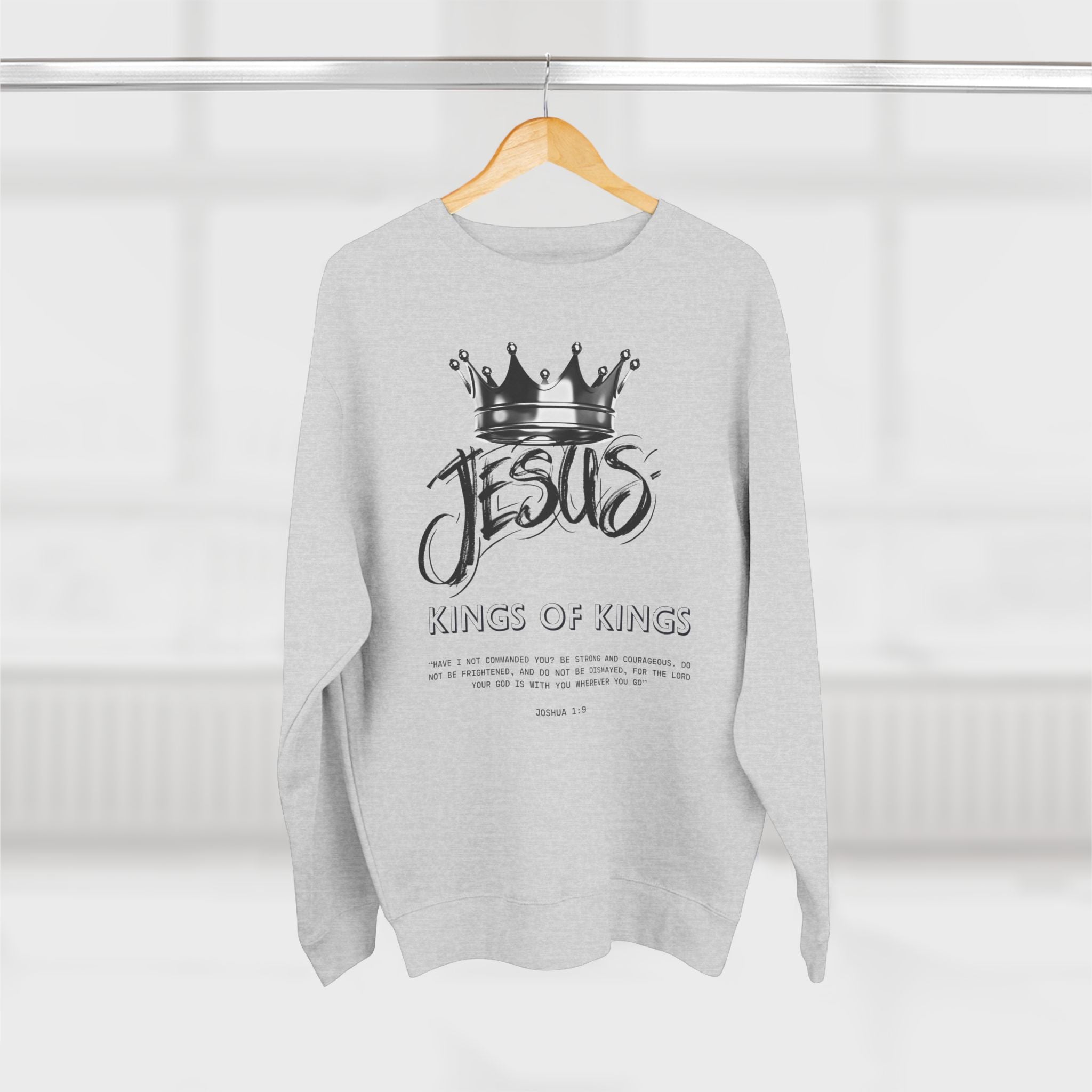 Jesus King of Kings Sweatshirt — Christian Crown Crewneck