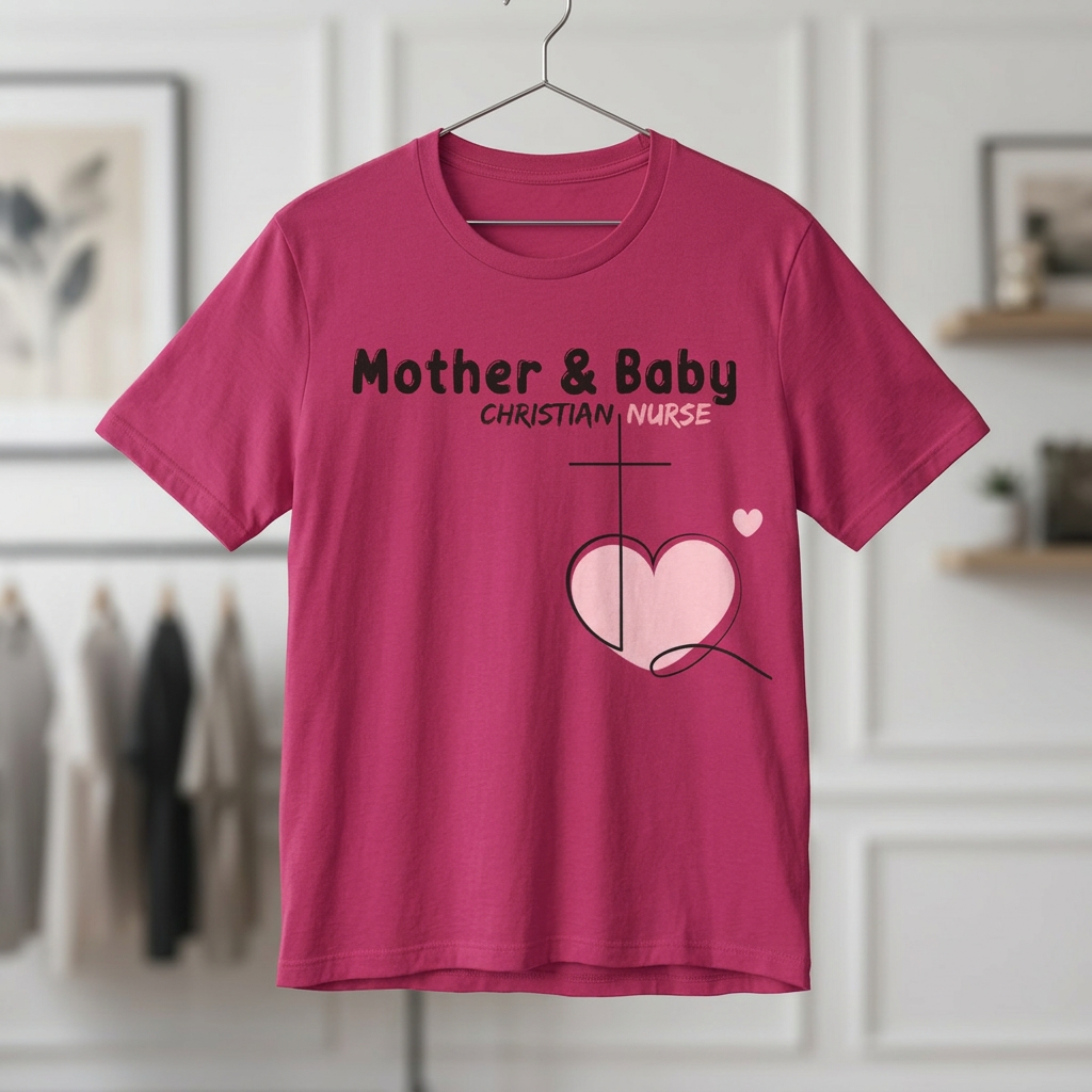 Mother Baby Christian Nurse Tee