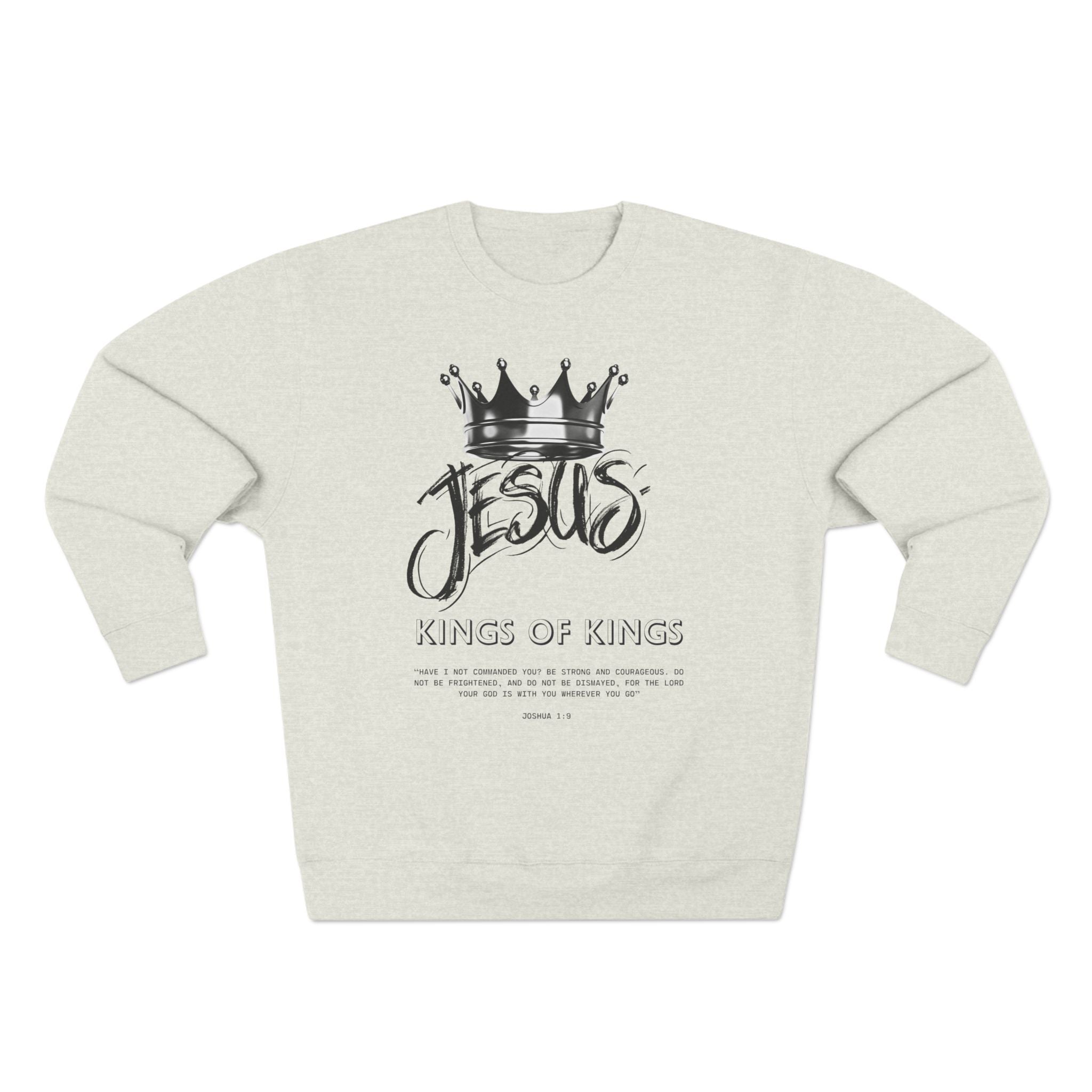 Jesus King of Kings Sweatshirt — Christian Crown Crewneck