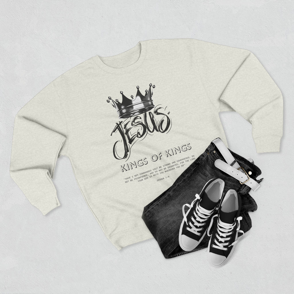 Jesus King of Kings Sweatshirt — Christian Crown Crewneck
