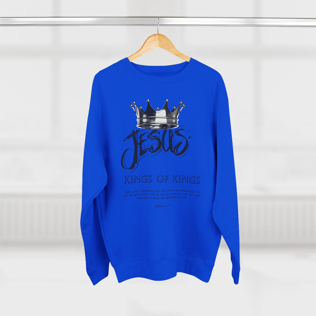 Jesus King of Kings Sweatshirt — Christian Crown Crewneck
