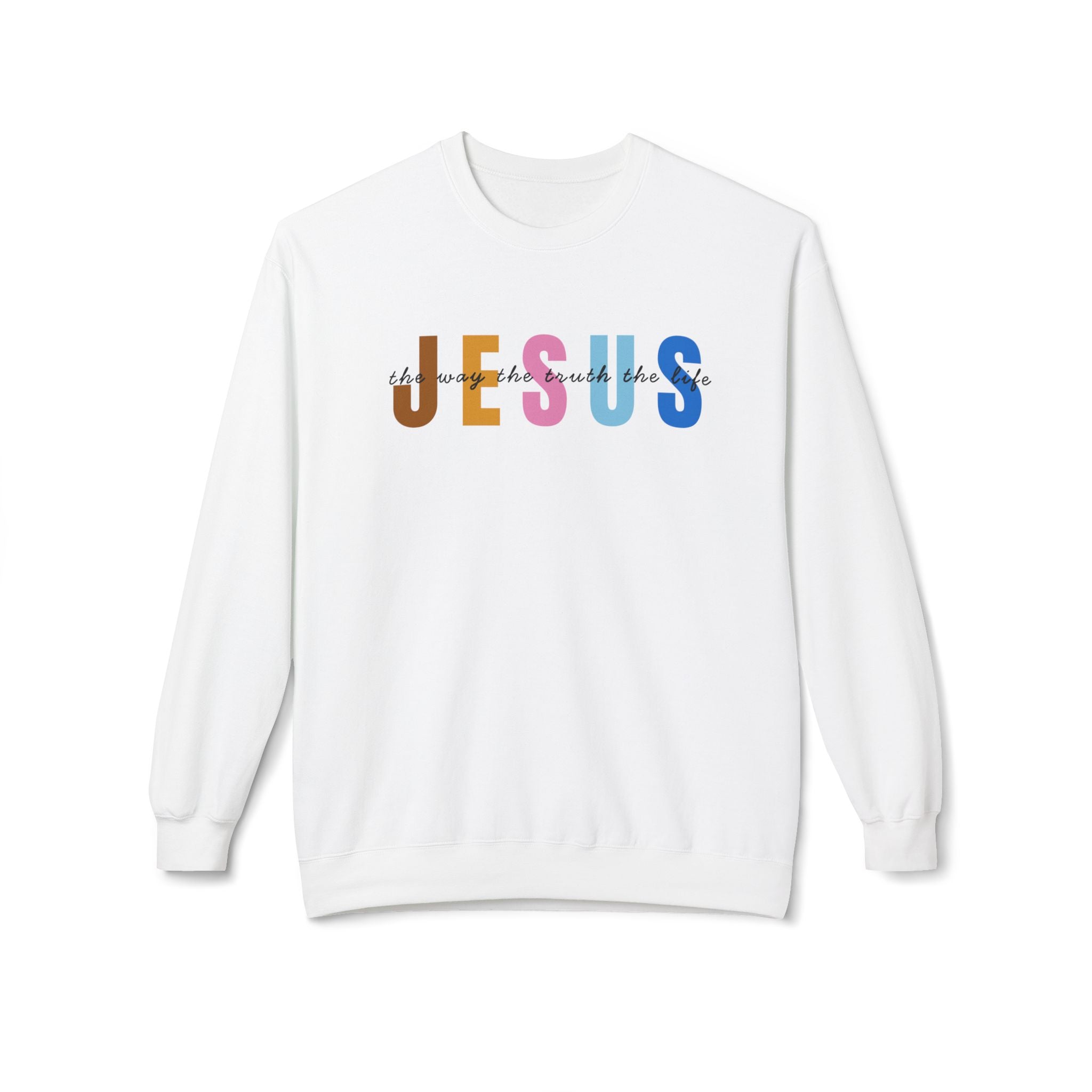 Jesus Colorblock Crewneck Sweatshirt