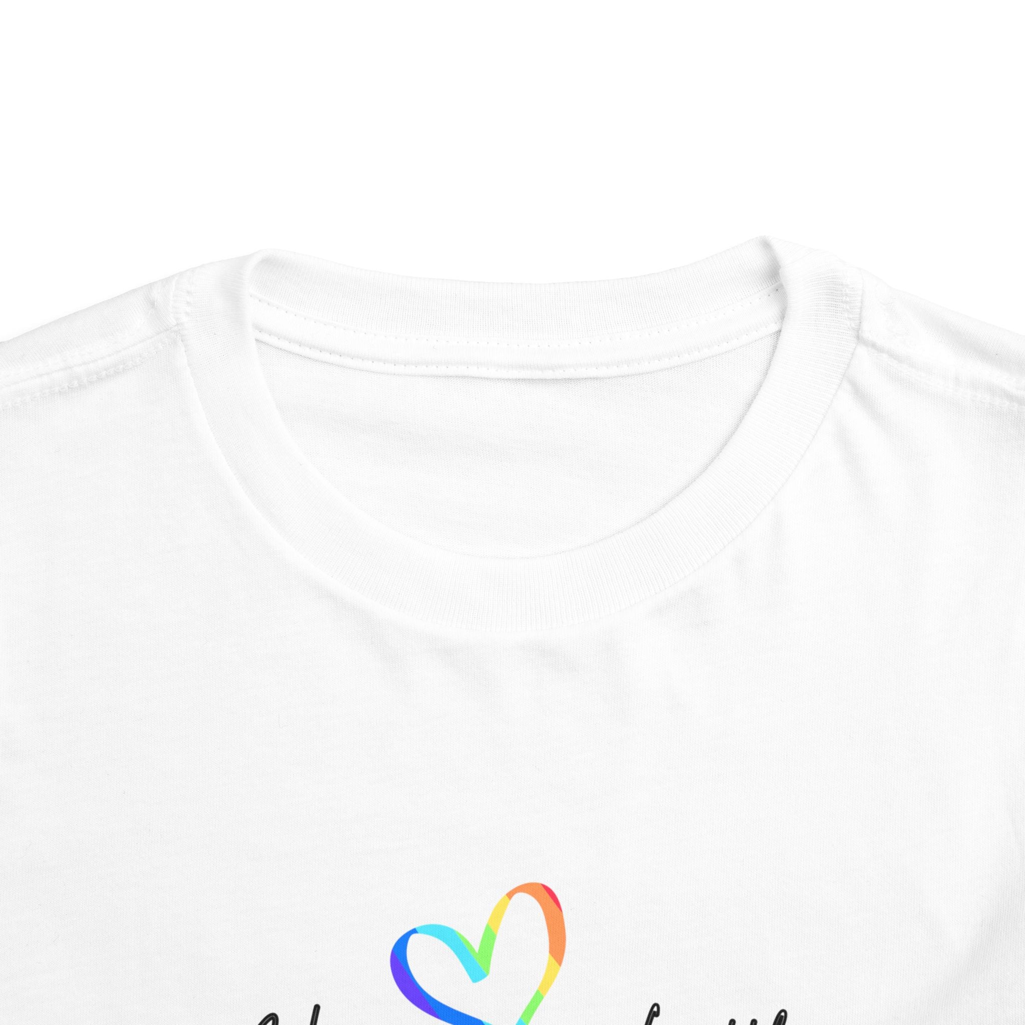 Kids Tee — "Heaven's Little Helper" Rainbow
