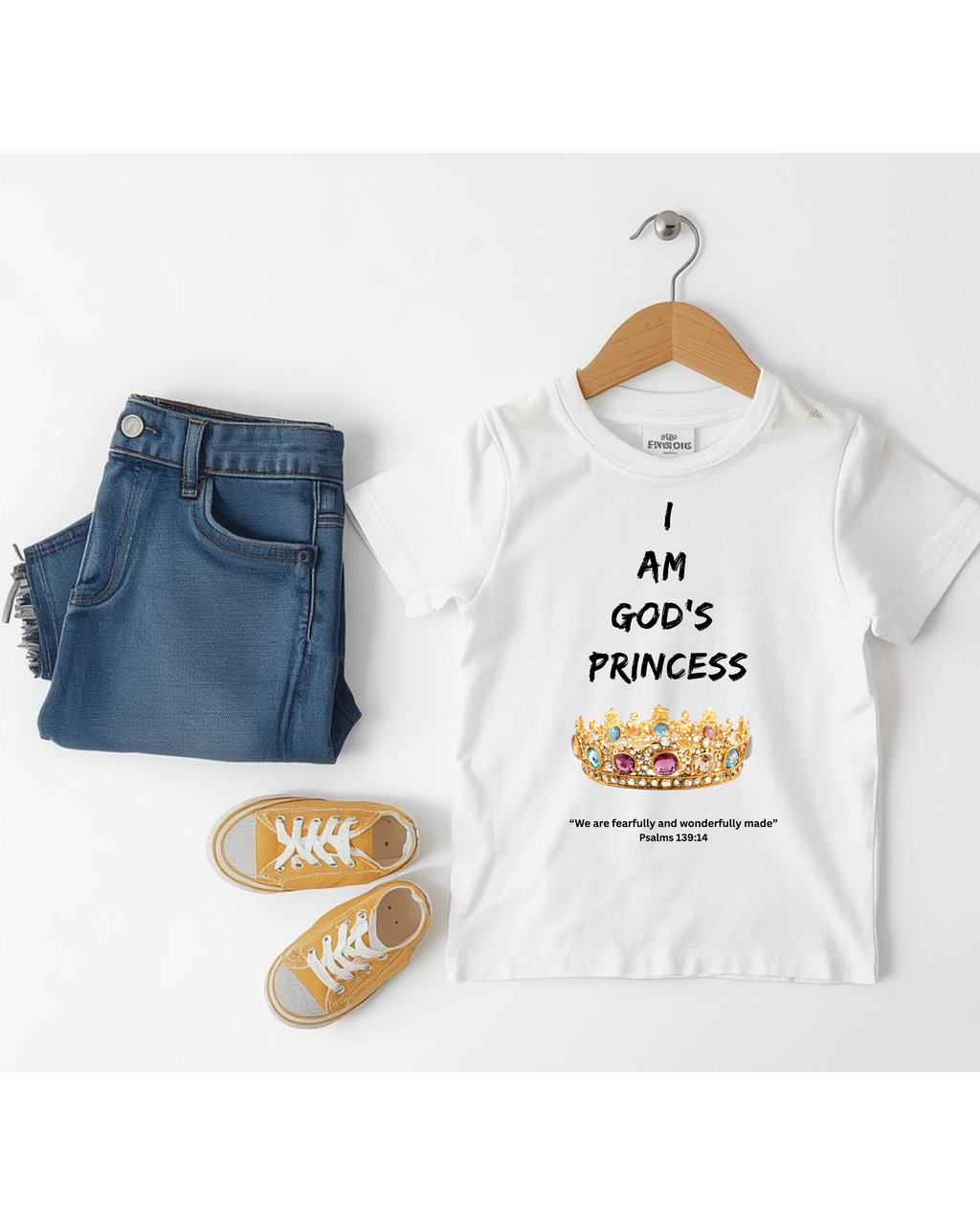 Toddler Tee — "I Am God's Princess"