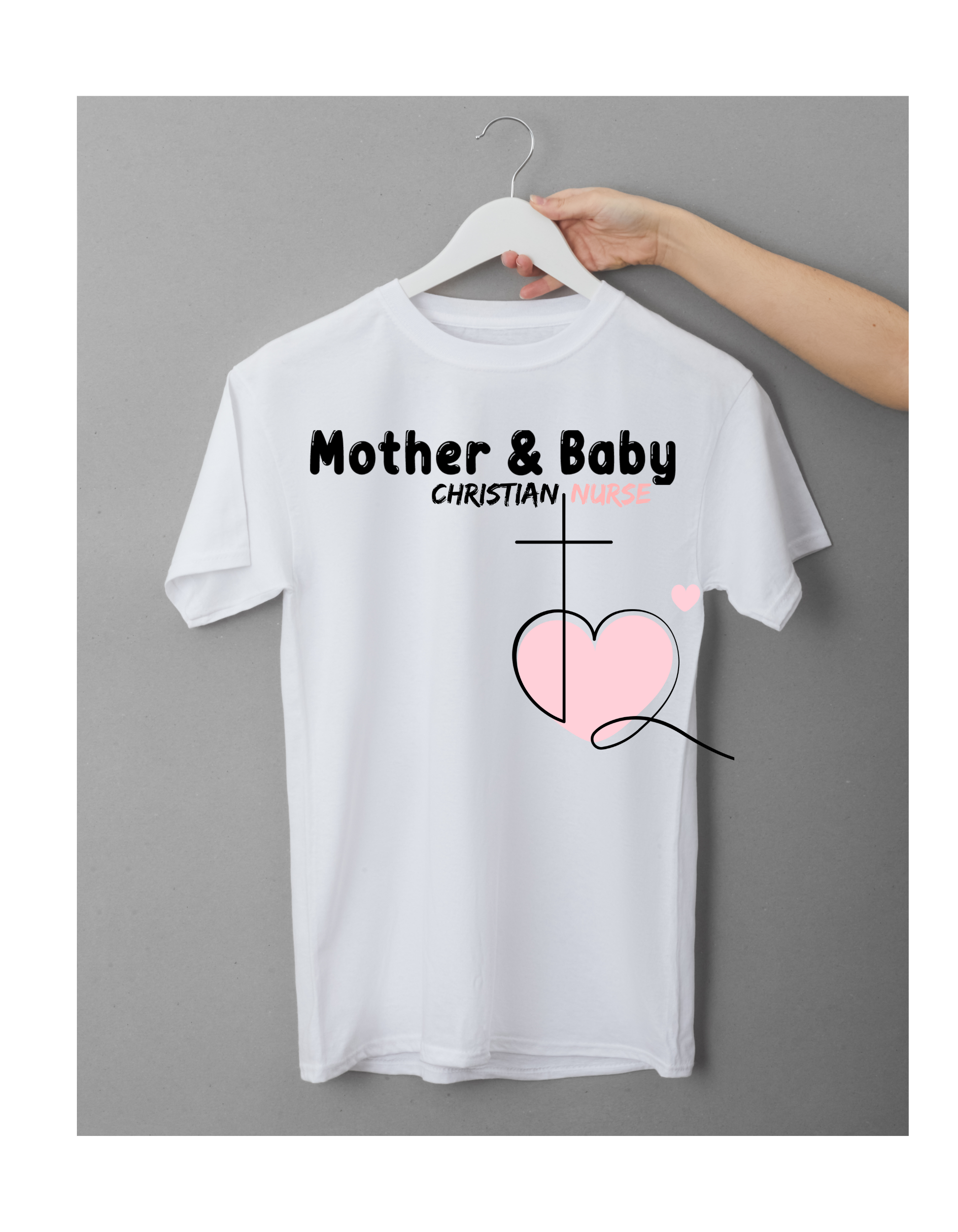 Mother Baby Christian Nurse Tee